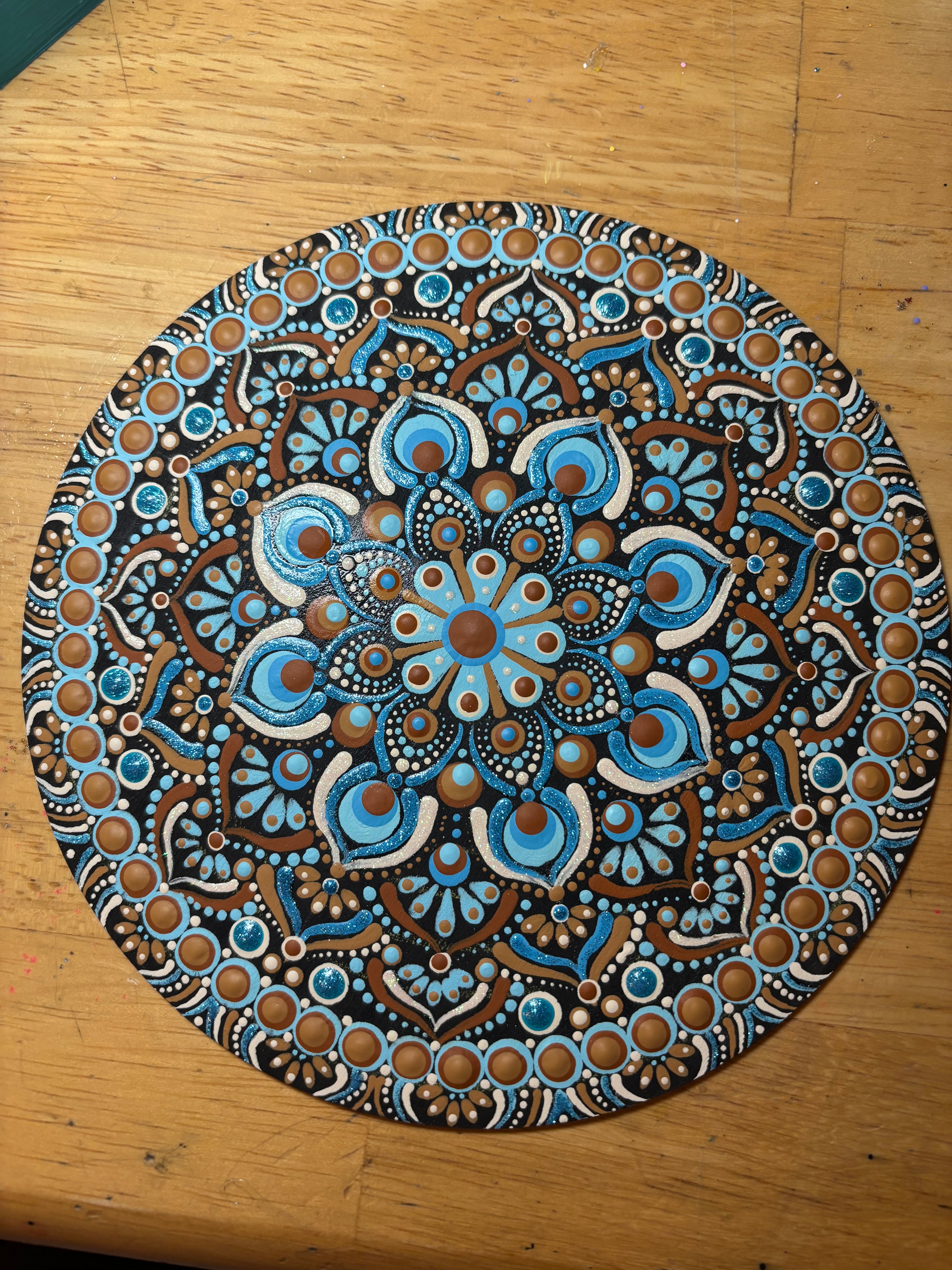Turquoise/Brown Mandala