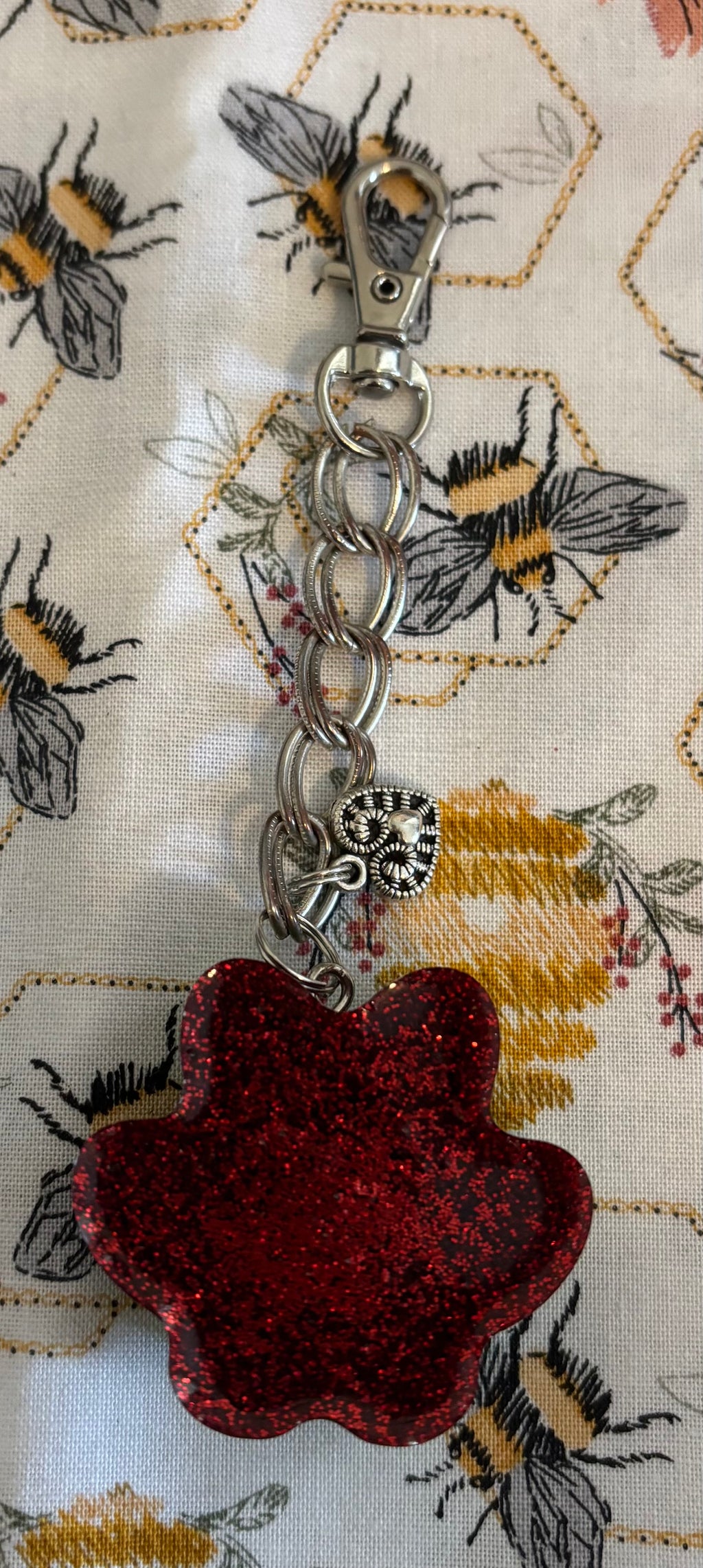 Paw Print Keychain